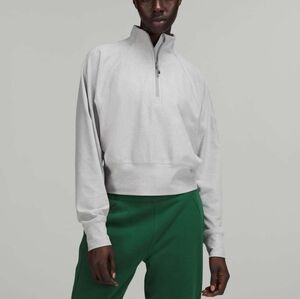 EUC Lululemon Ready To Rulu 1/2 Zip Pullover, Size 12